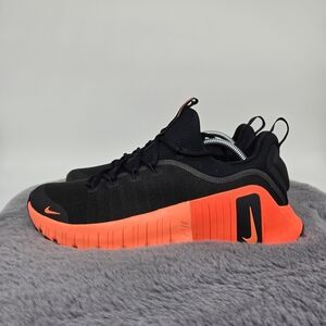 New Nike Free Metcon 6 'Black Hyper Orange' Men's Workout Shoes Size 11